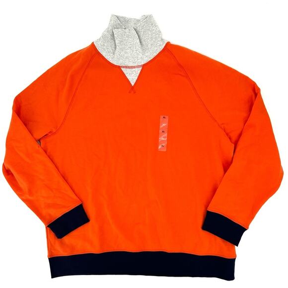 Club Room turtle neck classic sweatshirt in orange Size XL - Picture 2 of 9